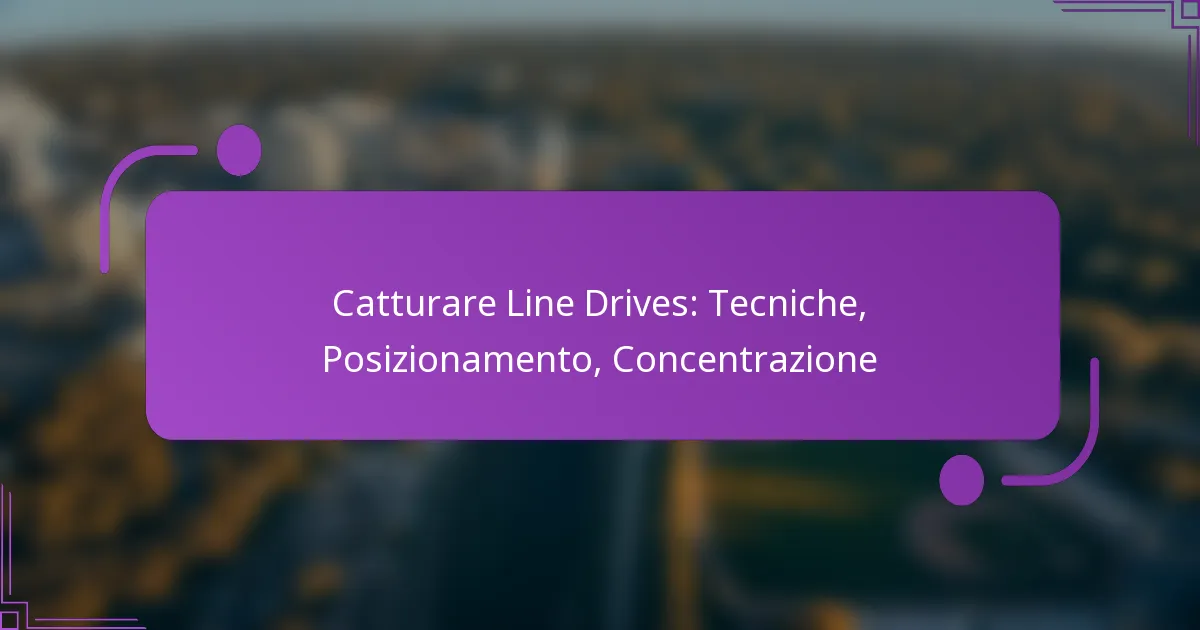 Catturare Line Drives: Tecniche, Posizionamento, Concentrazione