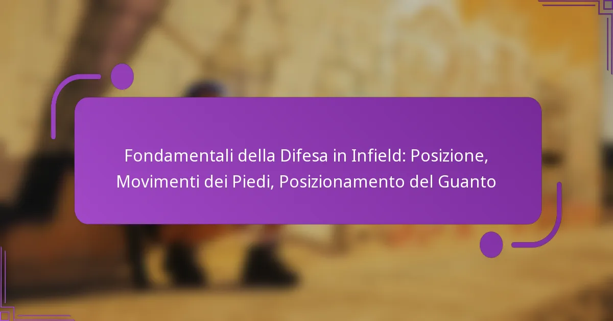 Fondamentali della Difesa in Infield: Posizione, Movimenti dei Piedi, Posizionamento del Guanto